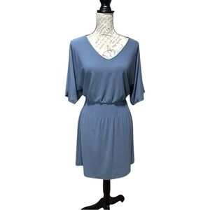 WHBM Blue Short Sleeve Mini Dress Size XS